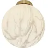it's about RoMi - Carrara - Plafonniere - glas/ijzer - bol - wit marme...