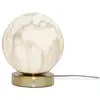 it's about RoMi Tafellamp Carrara - Wit/Goud - Ø16cm - Modern,Luxe