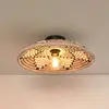 GOOD&MOJO Plafonniere Andros - Naturel/Wit - Ø45cm - Scandinavisch