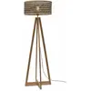 GOOD&MOJO Vloerlamp Java - Bamboe/Zwart - 50x50x145cm - - Staande lamp...