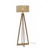 GOOD&MOJO Vloerlamp Java - Bamboe - 50x50x145cm - - Staande lampen voor Woonkamer - Slaapkamer