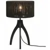 GOOD&MOJO Tafellamp Iguazu - Jute/Bamboe Zwart - Ø30x41cm -