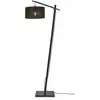 GOOD&MOJO Vloerlamp Iguazu - Bamboe/Jute Zwart - 57x31x150cm - - Staande lampen voor Woonkamer - Slaapkamer