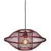 GOOD&MOJO Hanglamp Maui - Bordeaux - Ø50cm - Bohemian - Hanglampen Eetkamer, Slaapkamer, Woonkamer