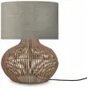 GOOD&MOJO Tafellamp Kalahari - Taupe/Rotan - Ø32cm - Modern
