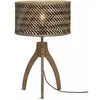 GOOD&MOJO Tafellamp Java - Bamboe/Zwart - Ø18cm - Modern