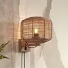 GOOD&MOJO Wandlamp Tanami - Rotan - Ø25cm - Binnen Modern