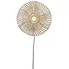 GOOD&MOJO Wandlamp Zanzibar - Rotan Wit - Ø40cm - Binnen Modern