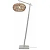 GOOD&MOJO Vloerlamp Madeira - Bamboe Wit/Rotan - 74x48x176cm - Modern ...