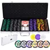 ENGELHART Bicycle Poker-Set im Silberkoffer, Hohe Einsätze
