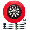 Dartboard Pro501 inclusief PU surround rood met 2 sets darts.