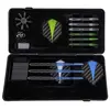 Longfield Darts - steeltip darts set - blackcoated in dartcase