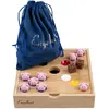 Pig Hole Game - Bamboe met 60 siliconen varkentjes - Longfield