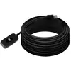 ACT AC6010 Câble USB 10 m 2.0 USB A noir (10 m, USB 2.0), Câble USB