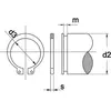 Kobout Borgring Din471 48X1,75Mm Voor As - 50 stuks