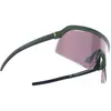 BBB Cycling Valor Flux Professionele Fietsbril Heren en Dames - Hoog Contrast Sportbril - Wielrenbril Met Flux Lens - Anti-Condens - Mat Groen Transparant - BSG-81