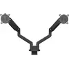 Support écran PC ONE FOR ALL Dual Arm noir 13-35 pouces Orientable et