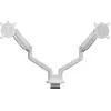 Support écran PC ONE FOR ALL Dual Arm blanc 13-35 pouces Orientable e
