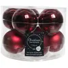 Decoris kerstballen glas mix glanzend mat D6cm ossenbloed dia6.00cm