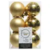 EDM - Lot de 12 boules esprit de Noël - Doré - 71869