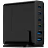 Gembird TA-UC-2A4C-PD75-01-BK (75 W), Chargeur USB, Noir