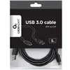 Câble USB Gembird CCP-USB2-AMCM-10 - 3m - USB A vers USB C - 2.0 - Mâle-Mâle - Noir