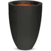 Capi Europe - Pot à fleurs Urban Smooth élégant bas 26x36 cm noir KBL781 Capi
