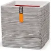 Capi Jardinière Nature Rib carré 30 x 30 cm ivoire KOFI902 424208