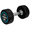 Avento Dumbbell - Halter 7,5 kg - Zwart/Staal