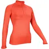 Avento Sportshirt Lange Mouw - Dames - Koraal mêlee/Wit/Zilver - 42