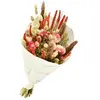 NATURALYS Bouquet de Fleurs séchées Dandy Rose Orange 50 cm