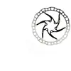 Elvedes Remschijf 160 Mm 6 Gaats Zwart /zilver Staal