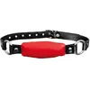 Kiotos leather Silence Straight gag - Rood