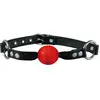 Kiotos leather Ball gag normaal - rood