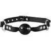 Kiotos leather Ball gag normaal - zwart