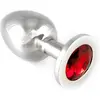 Rimba Bondage Play Buttplug GROOT met rood kristal