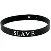 Rimba - Halsband - Collar Met Tekst - SLAVE - Siliconen - Collar