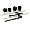 Rimba BDSM dubbele spreader bar met zachte boeien - zwart