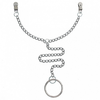 Rimba Bondage Play Metalen tepelklemmen met ketting en scrotum ring Ø 50 mm.