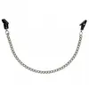 Rimba Bondage Play Tepelklemmen zwart plastic met ketting