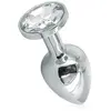 Rimba Bondage Play Buttplug KLEIN met wit kristal 3 x 7.3 cm