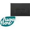 FugaFlow Efficiente Press Bedieningsplaat - bedieningspaneel voor Geberit UP320 inbouwreservoir - dualflush - rechthoekige knoppen - kunststof zwart mat