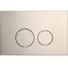 QeramiQ Push Bedieningspaneel - Frontbediening - Rond metaal wit - Voo...
