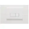 QeramiQ Push Bedieningspaneel Toilet - Frontbediening   Rechthoek glan...