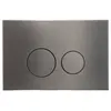 FugaFlow Metal Bedieningsplaat - bedieningspaneel voor Geberit UP320 inbouwreservoir - dualflush - ronde knoppen - metaal gunmetal