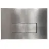 FugaFlow Metal Bedieningsplaat - bedieningspaneel voor Geberit UP320 inbouwreservoir - dualflush - rechthoekige knoppen - metaal RVS