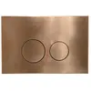 FugaFlow Metal Bedieningsplaat - bedieningspaneel voor Geberit UP320 inbouwreservoir - dualflush - ronde knoppen - metaal koper