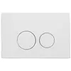 FugaFlow Metal Bedieningsplaat - bedieningspaneel voor Geberit UP320 inbouwreservoir - dualflush - ronde knoppen - metaal wit mat