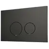 FugaFlow Metal Bedieningsplaat - bedieningspaneel voor Geberit UP320 inbouwreservoir - dualflush - ronde knoppen - metaal zwart mat