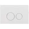 FugaFlow Bedieningsplaat - bedieningspaneel voor Geberit UP320 inbouwreservoir - dualflush - ronde knoppen - kunststof wit glans